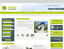 Tablet Screenshot of pascal-immobilier-annecy.com